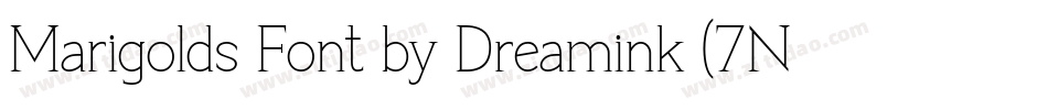 Marigolds Font by Dreamink (7NTypes)字体转换